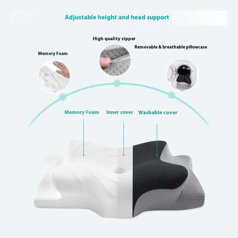 Memory Cotton Pillow Cervical Support Does Not Collapse