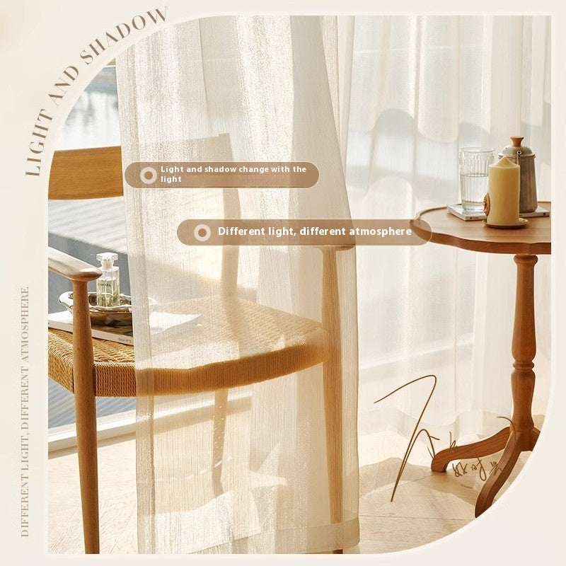 Gilding Yarn Light Luxury French Style Mesh Curtains Bedroom Fantasy Premium Curtain