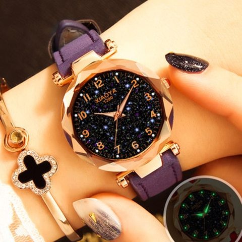 Mode Frauen Uhren Beste Verkaufen Star Sky Zifferblatt Uhr Luxus Rose Gold frauen Armband Quarz Handgelenk Uhren Neue dropshipping