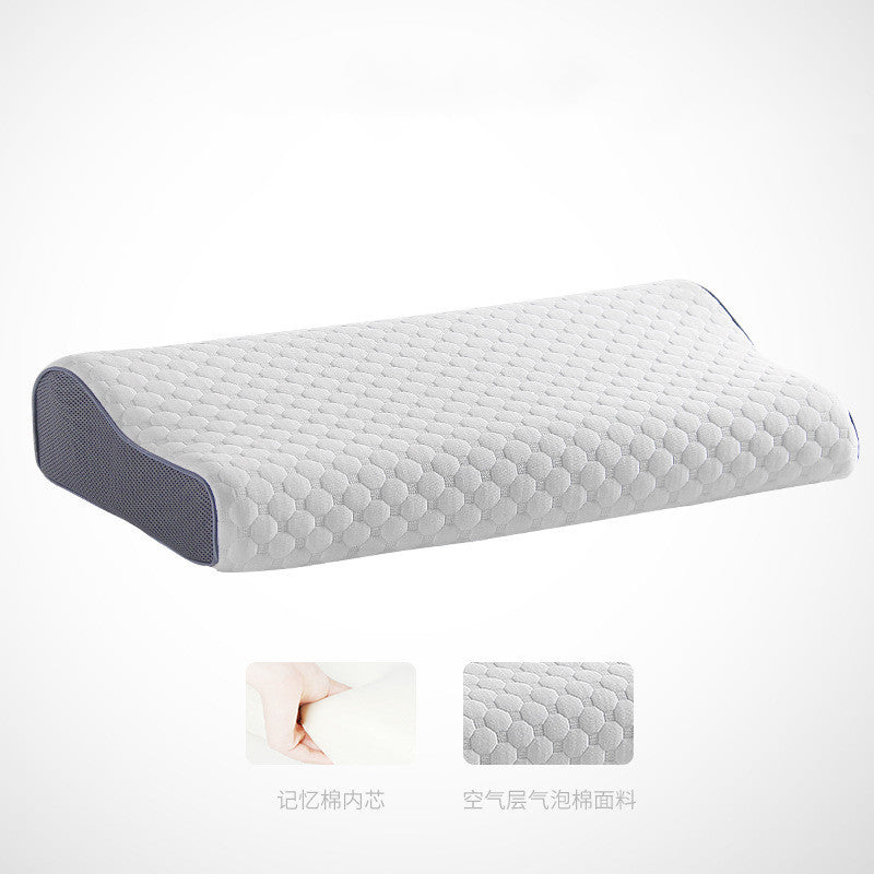 Memory pillow in bed