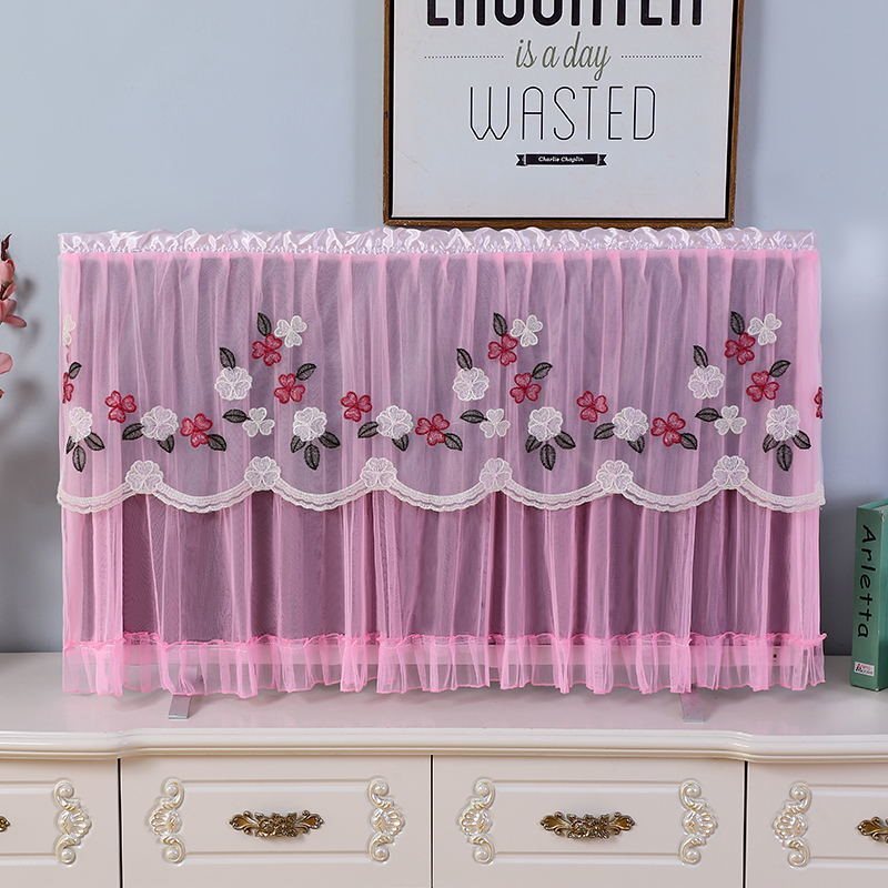 Lace Television Cover Desktop Hanging TV Dust Cover Cover Cloth Slipcover