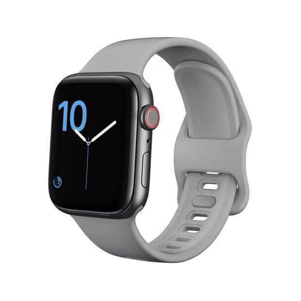 Suitable For Watch Strap Liquid Silicone Sports Strap Simple Solid Color Wristband