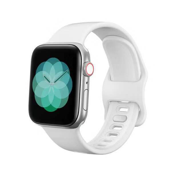 Suitable For Watch Strap Liquid Silicone Sports Strap Simple Solid Color Wristband