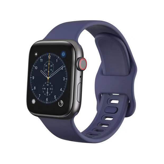 Suitable For Watch Strap Liquid Silicone Sports Strap Simple Solid Color Wristband