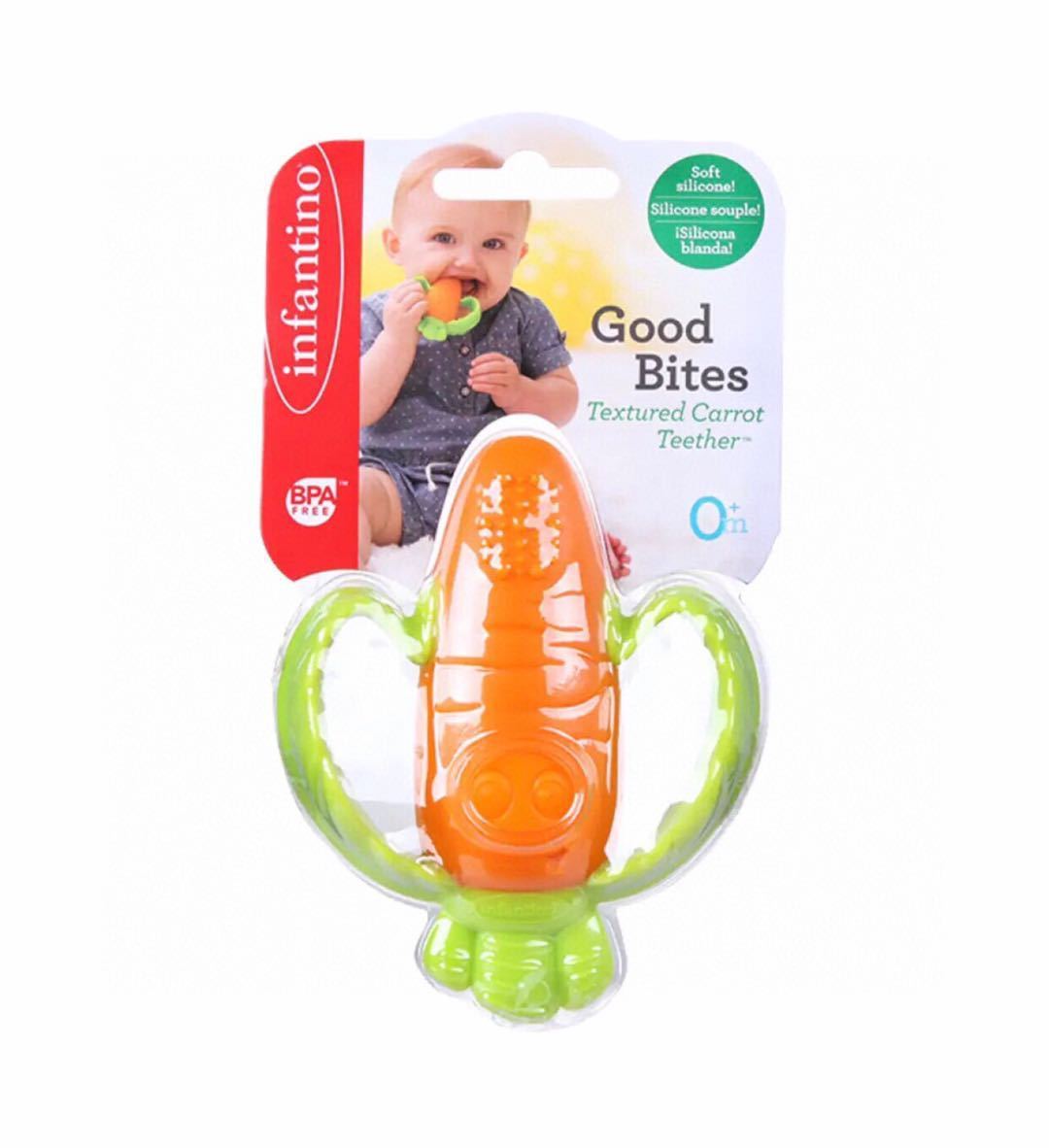 American Infantino Baby Tino Carrot Teether Toy