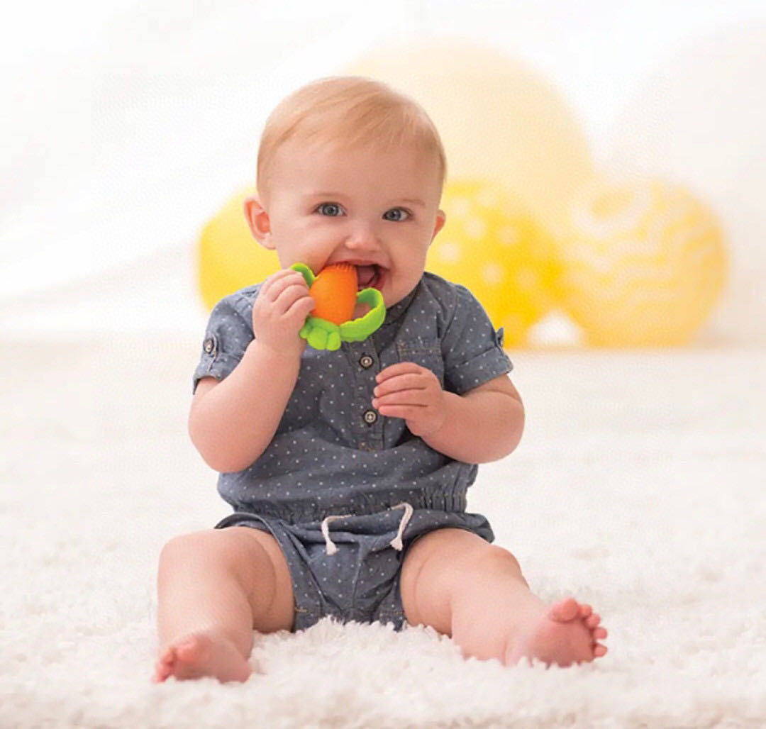 American Infantino Baby Tino Carrot Teether Toy
