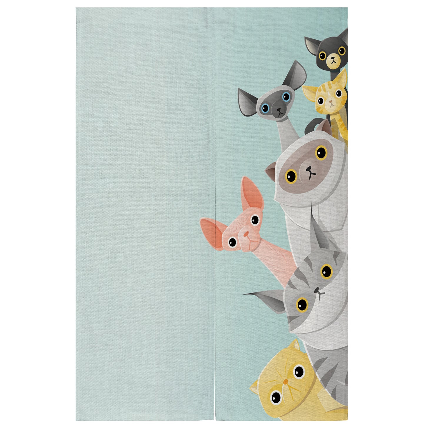 Red Duck, Refuel Duck, Rich Duck, Linen Custom Curtain