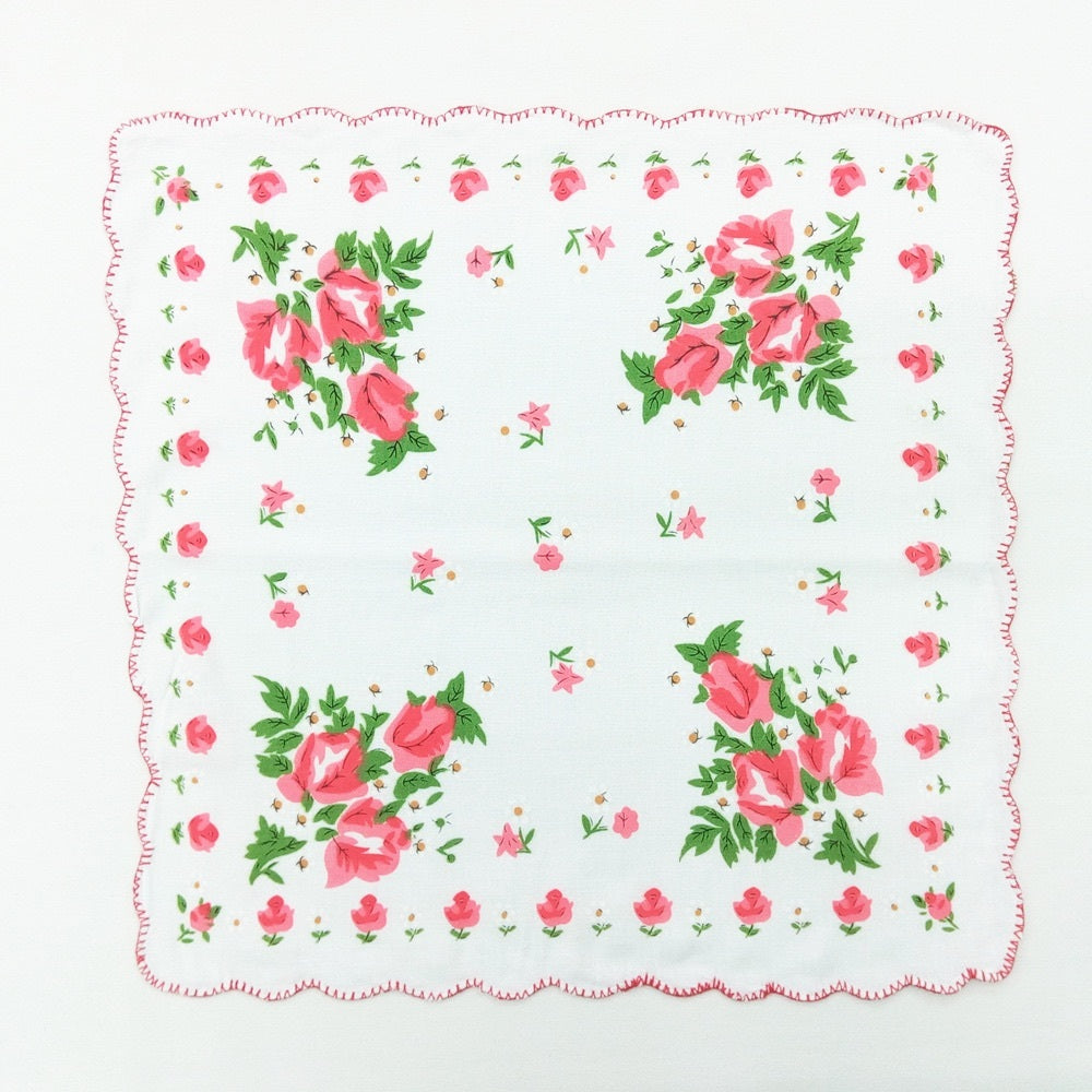 Women'S Cotton Handkerchief With Tooth Edge Print