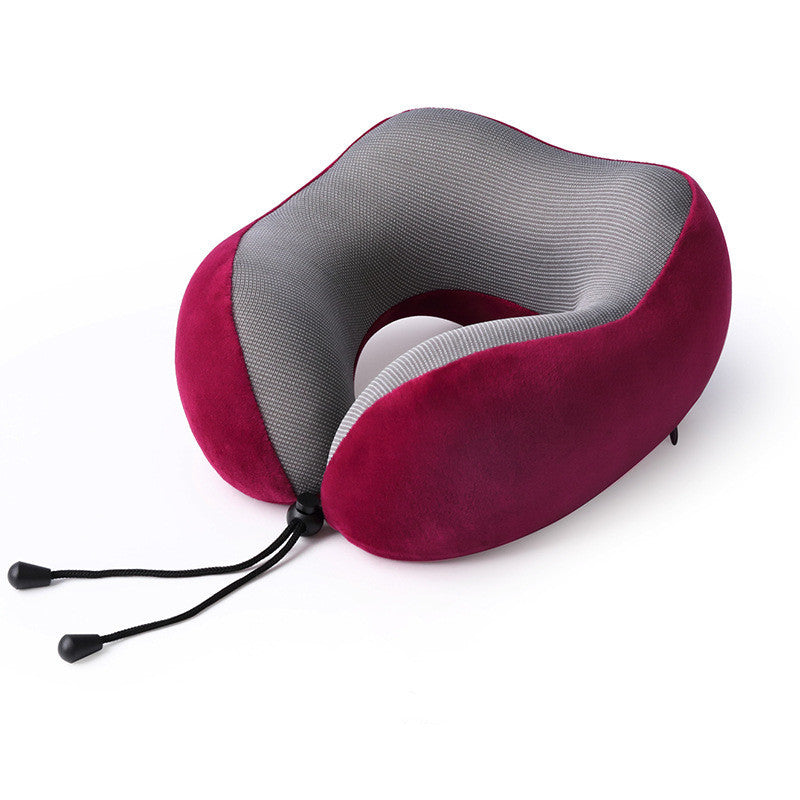 Slow Rebound Memory Foam Pillow Travel U-Shaped Pillow