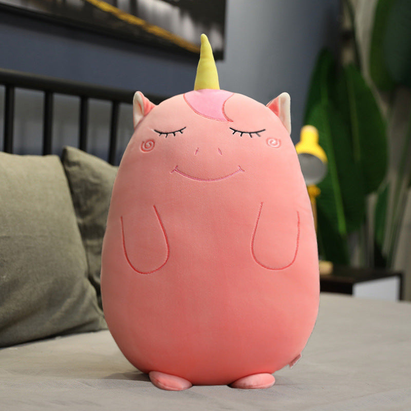 Kawaii Oval Unicorn Pillow-Plush