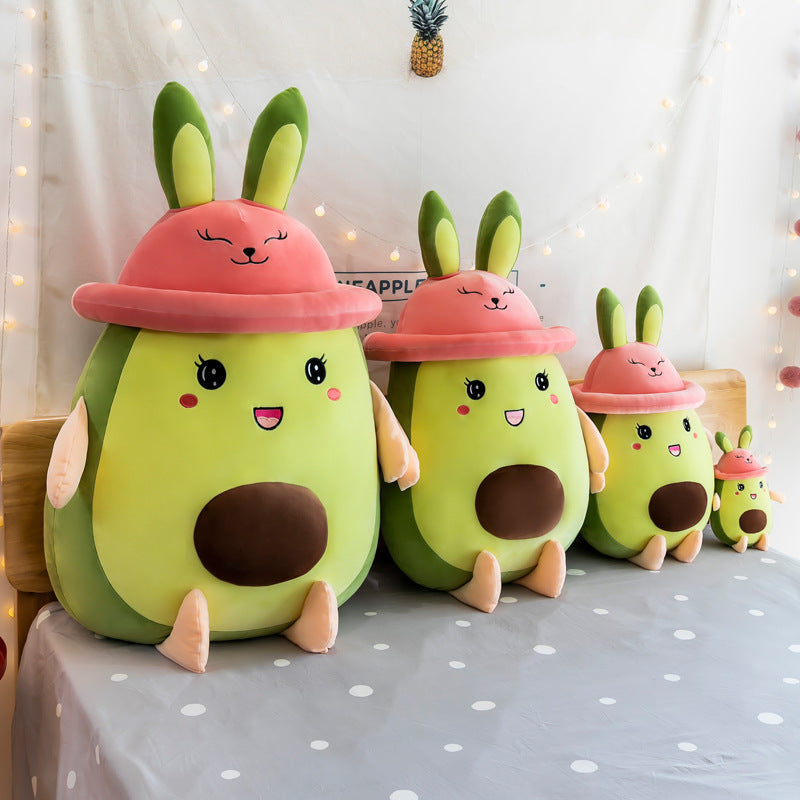 Creative Avocado Bunny Pillow Plush Toy Doll Girl Birthday Gift