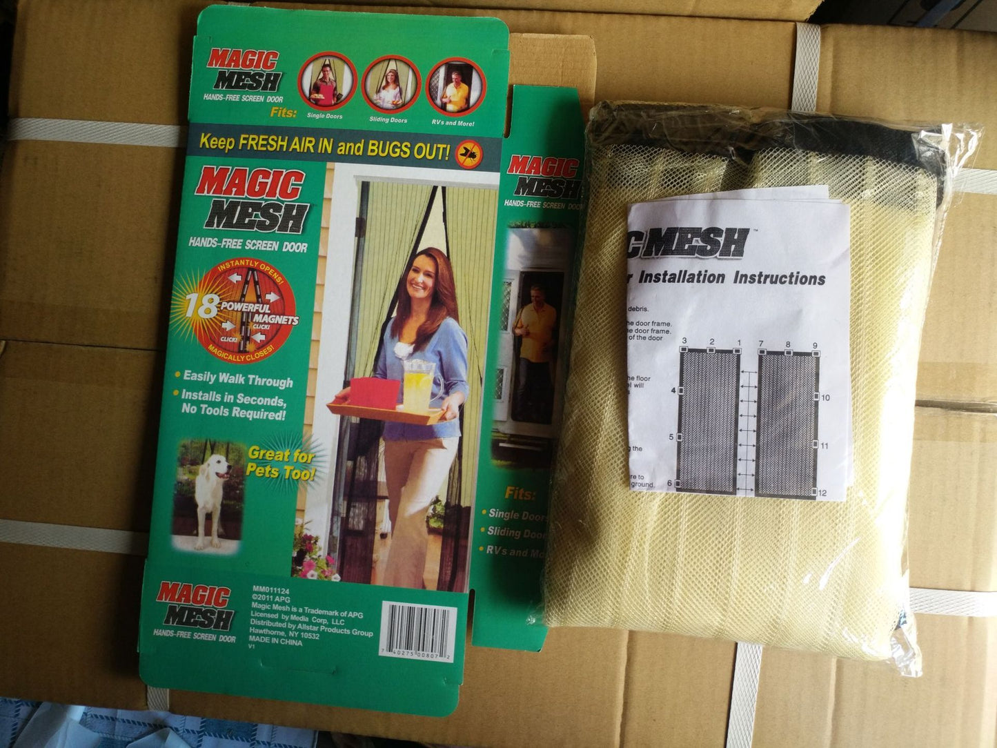 Magnetic Door Netting Curtains Mesh