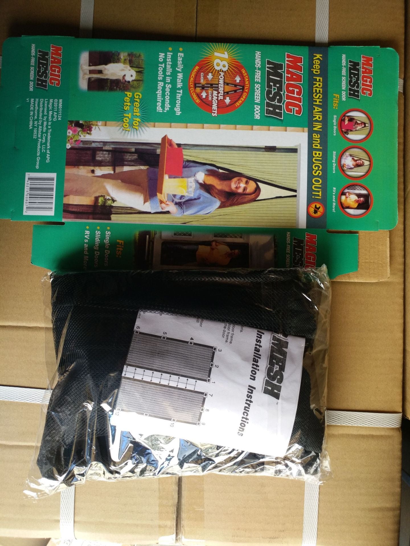 Magnetic Door Netting Curtains Mesh