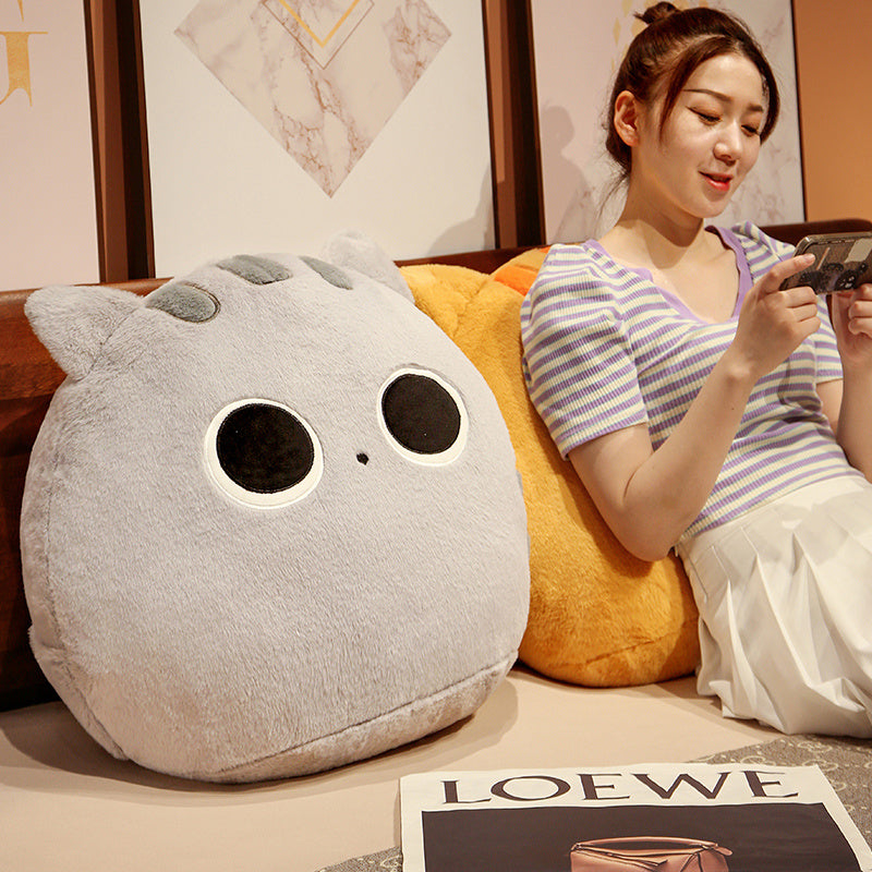 Japanese Sofa With Cat Doll And Cute Animal Pillow At The Waist