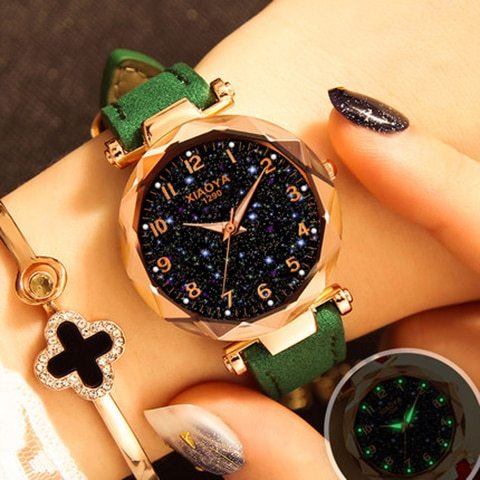 Mode Frauen Uhren Beste Verkaufen Star Sky Zifferblatt Uhr Luxus Rose Gold frauen Armband Quarz Handgelenk Uhren Neue dropshipping