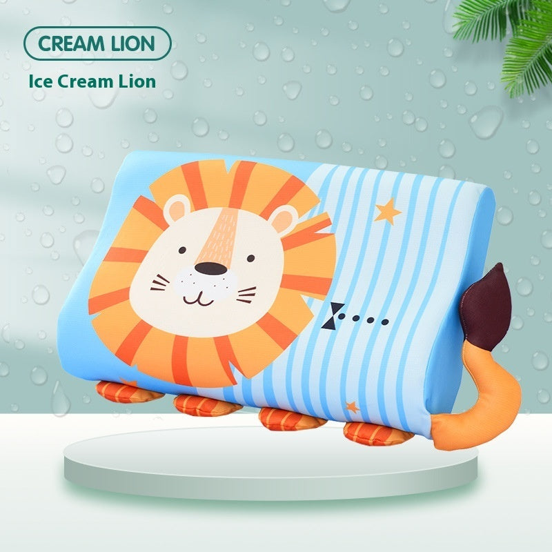 Slow Rebound Cervical Support Improve Sleeping Cute Cartoon Memory Foam Pillow Insert Pillowcase