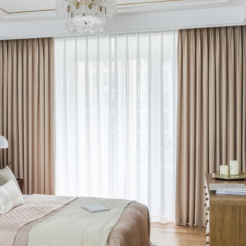 Full Shading Australian Wool Plush Curtain Insulation Velvet Non-inverted Velvet Finished Product