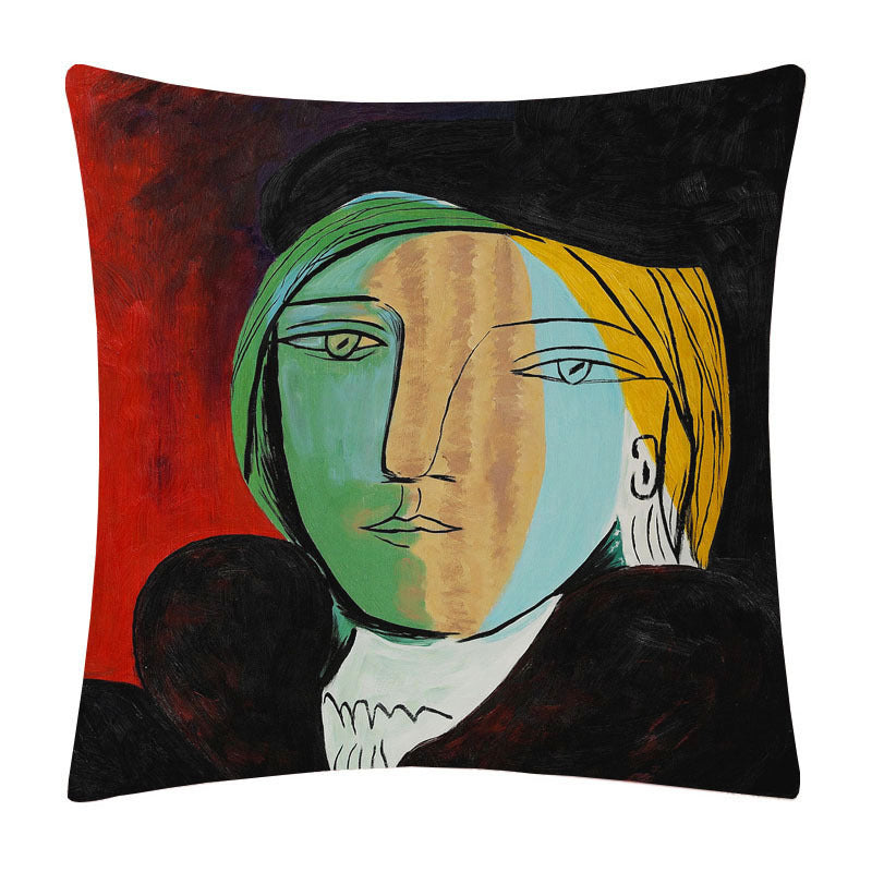Painted cartoon pillowcase
