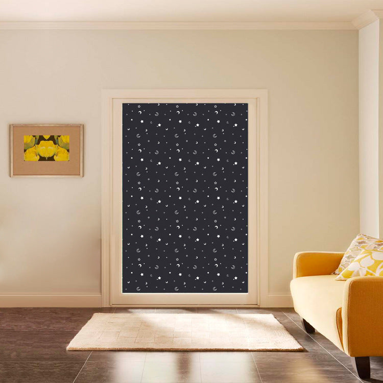 Portable Home Magic Patch Printed Curtains