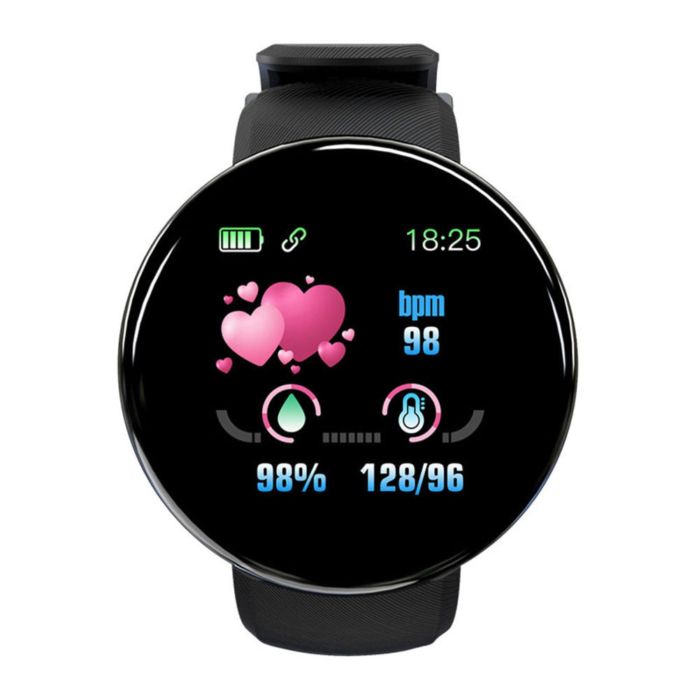 D18 Round Smart Bracelet Color Screen Sports Pedometer Sleep