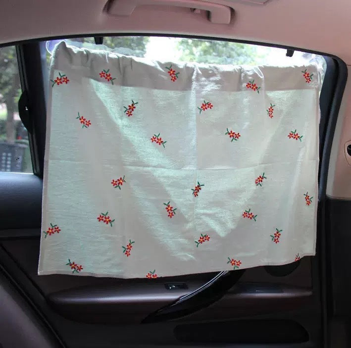 Pastoral Style Korea's New Car Curtains