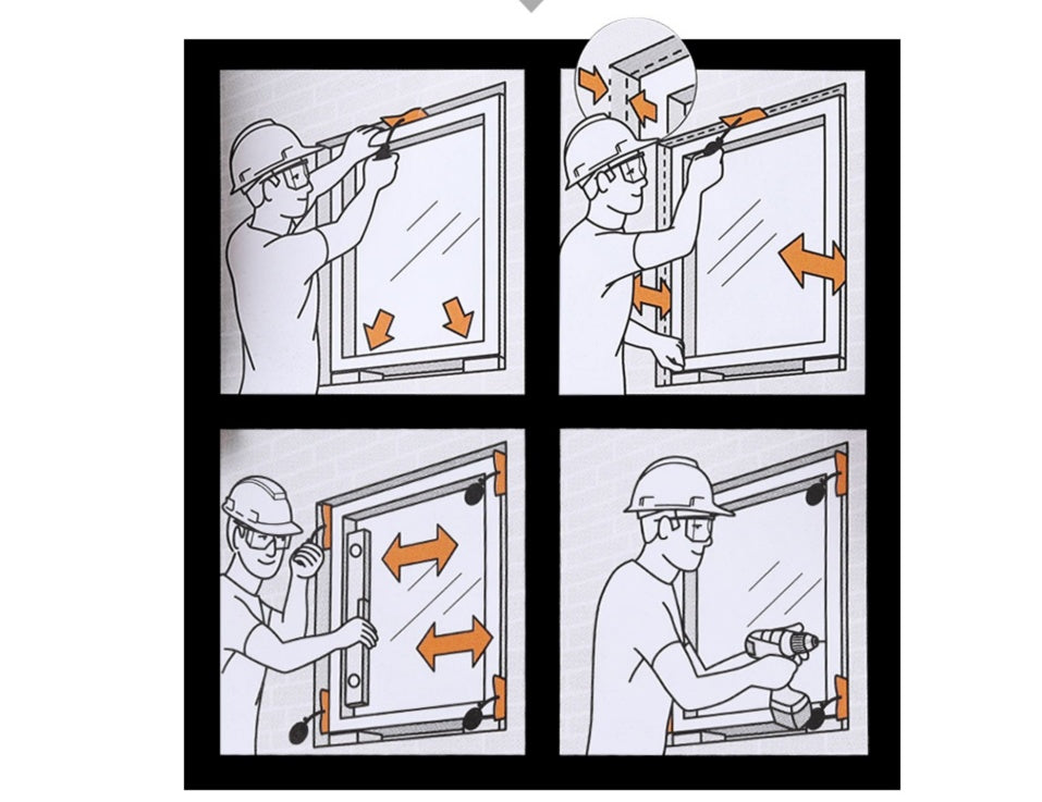 Door and window installation positioning air cushion