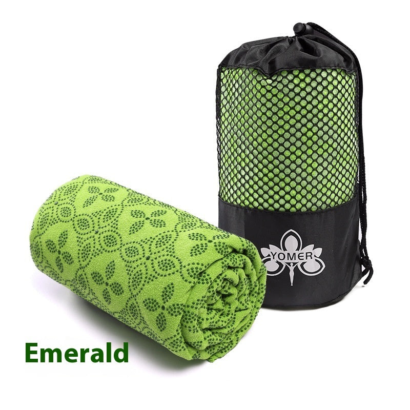 Home Anti Slip Particle Sweat Absorbing Yoga Towel