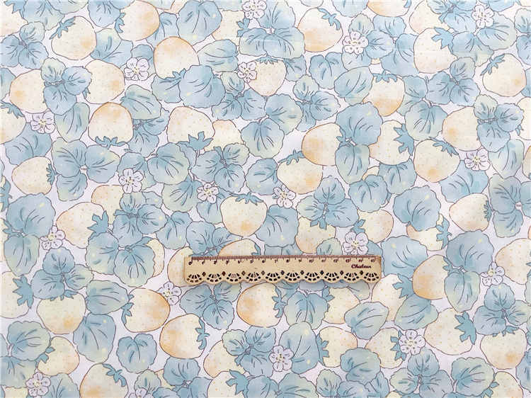 New Strawberry Cotton Twill Print Fabric