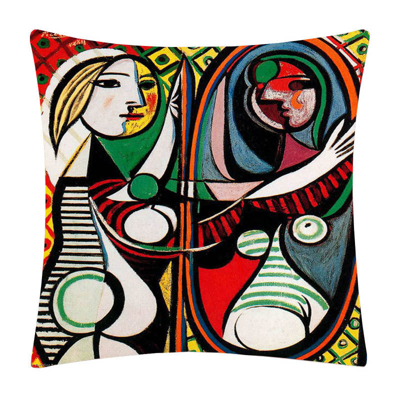 Painted cartoon pillowcase