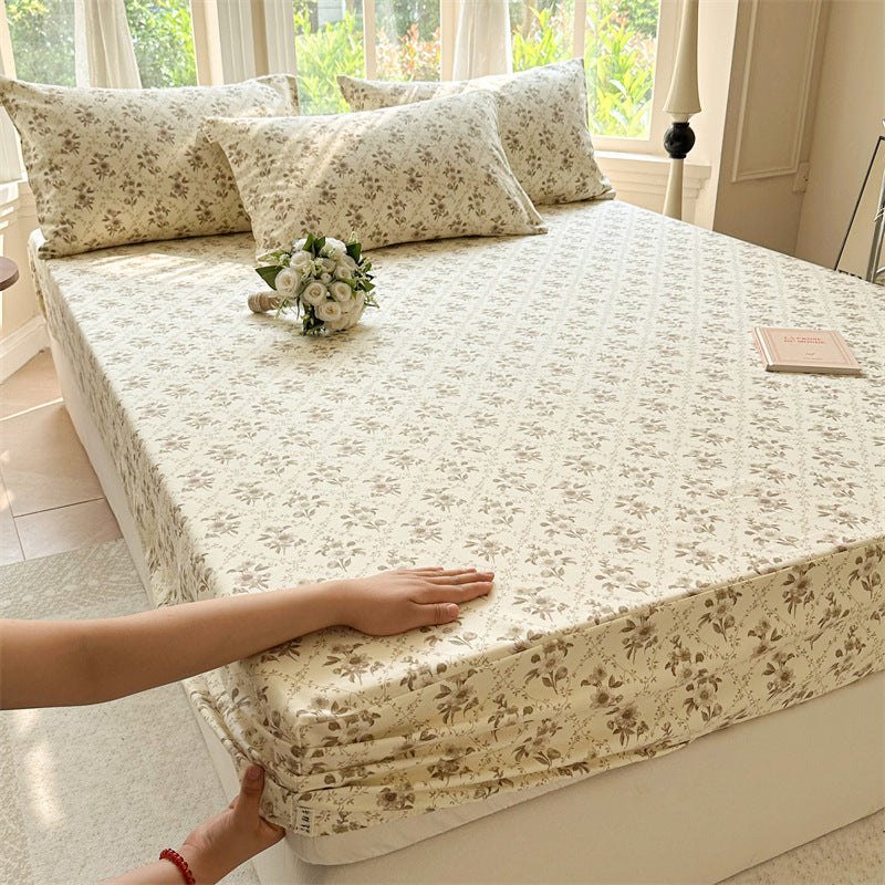 Pure Cotton Crash Fitted Sheet Thickened