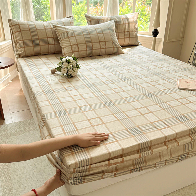 Pure Cotton Crash Fitted Sheet Thickened
