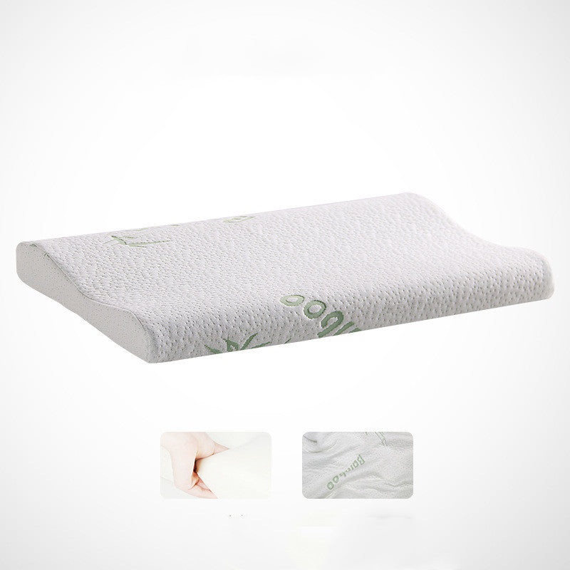 Memory pillow in bed