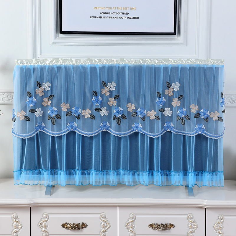 Lace Television Cover Desktop Hanging TV Dust Cover Cover Cloth Slipcover
