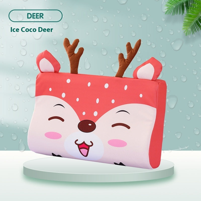 Slow Rebound Cervical Support Improve Sleeping Cute Cartoon Memory Foam Pillow Insert Pillowcase