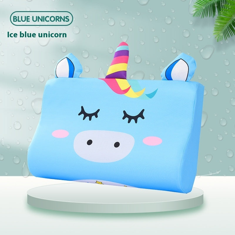 Slow Rebound Cervical Support Improve Sleeping Cute Cartoon Memory Foam Pillow Insert Pillowcase