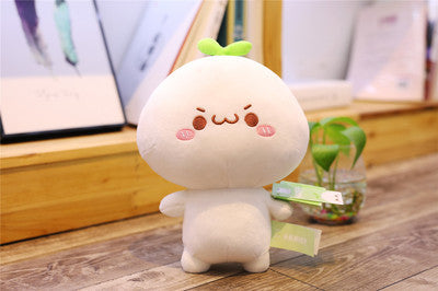Long Grass Face Dumpling Doll Pillow Plush Toy