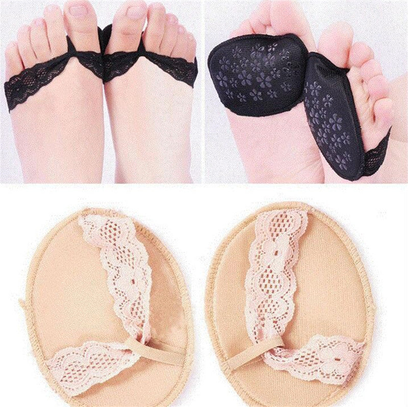 Thickened Super Soft Forefoot Pad High-heeled Shoe Insoles Invisible Foot Cushions