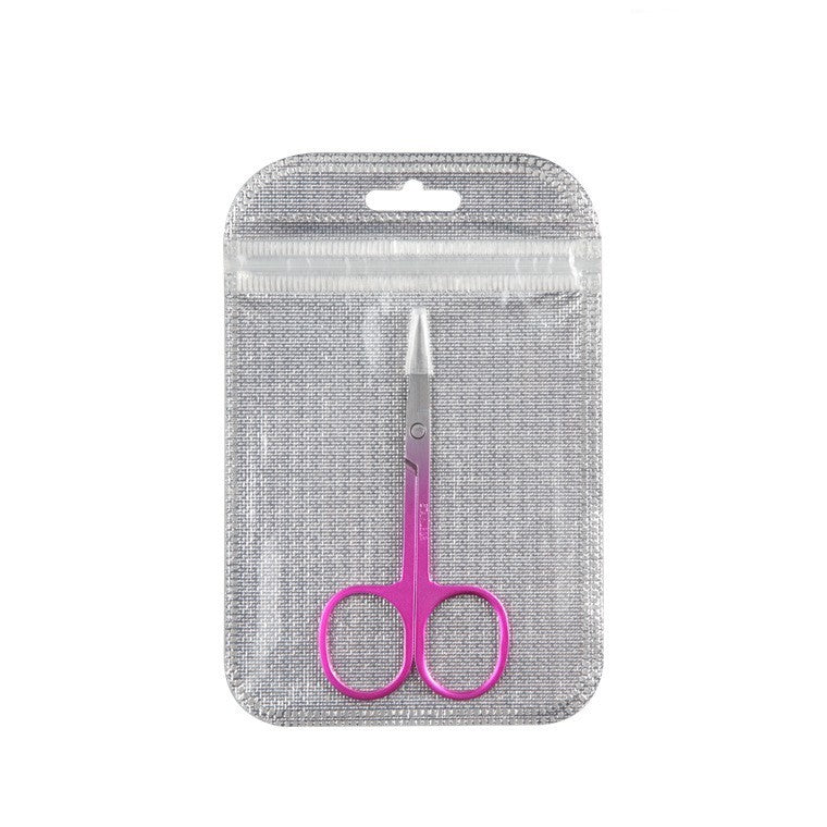 Stainless Steel Color Titanium Eyebrow Trimmer Makeup Beauty Small Scissors