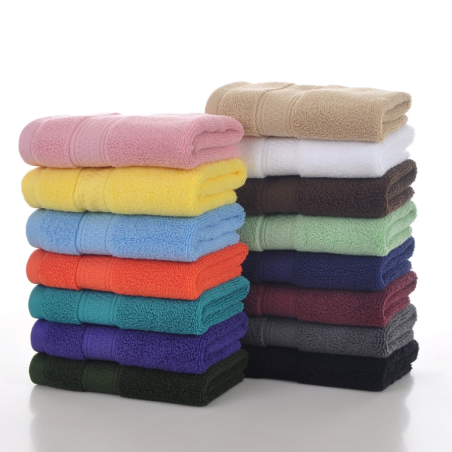 Solid Colored Off Grade Pure Cotton Towels For Home Use