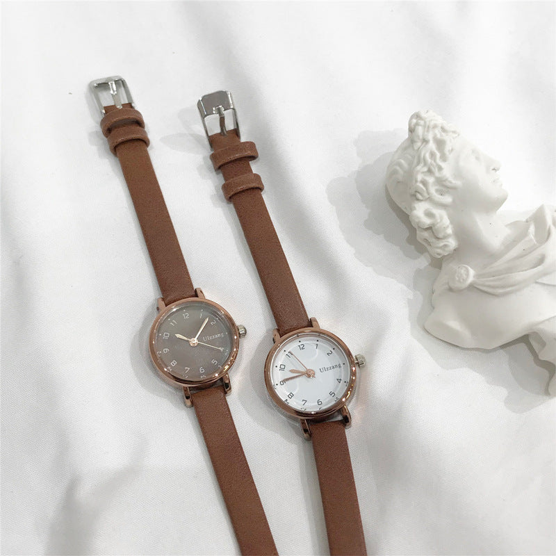 Women's Retro Mori Style Middle School Student Simple Watch