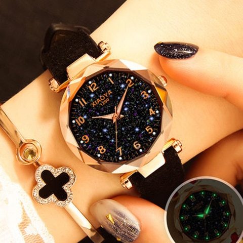 Mode Frauen Uhren Beste Verkaufen Star Sky Zifferblatt Uhr Luxus Rose Gold frauen Armband Quarz Handgelenk Uhren Neue dropshipping