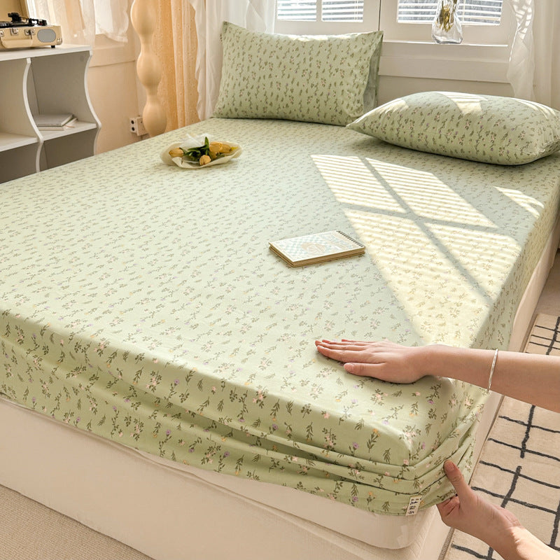 Pure Cotton Crash Fitted Sheet Thickened