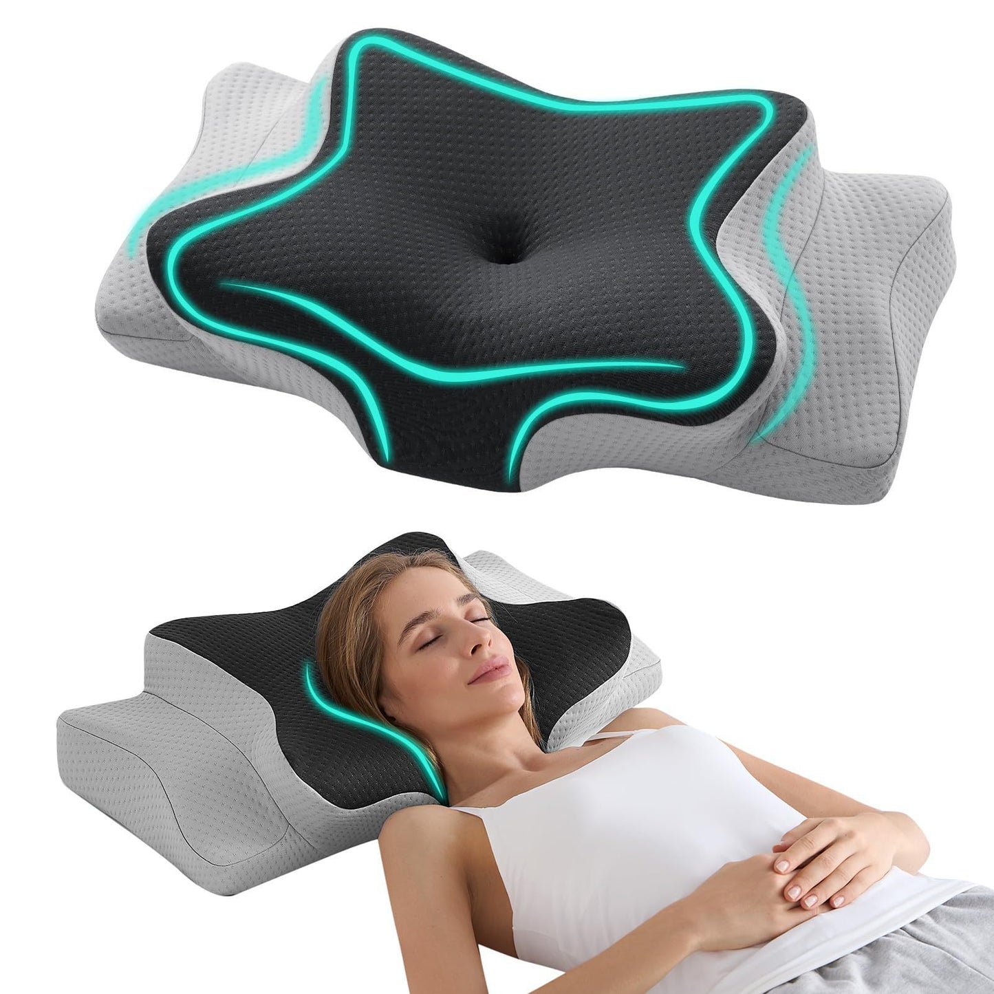 Memory Cotton Pillow Cervical Support Does Not Collapse