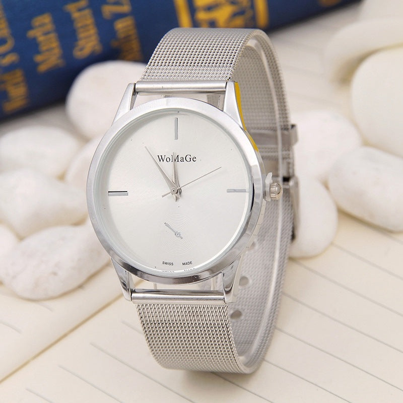 Amazon AliExpress Hot Sale High End Men's Watch Classic Simple Sports Watch Mesh Belt Ultra Thin Spot