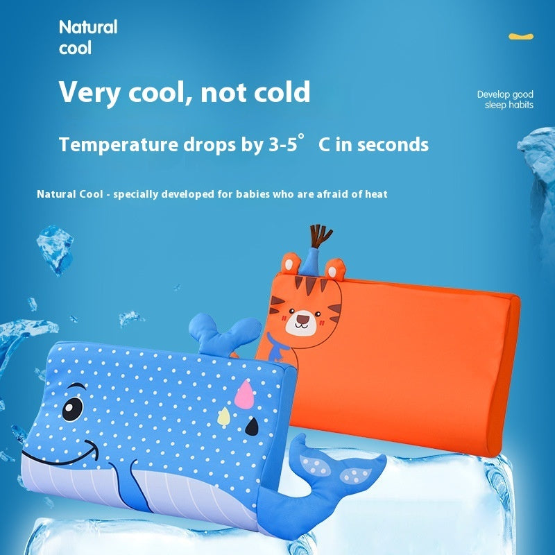 Slow Rebound Cervical Support Improve Sleeping Cute Cartoon Memory Foam Pillow Insert Pillowcase