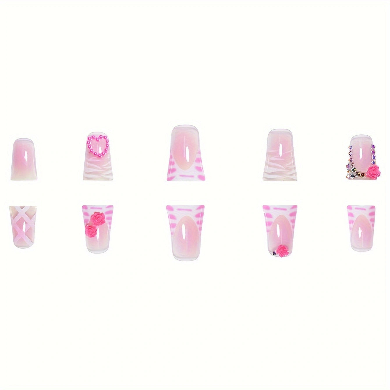 Women's Diamond In The Debris Flower Nail Art