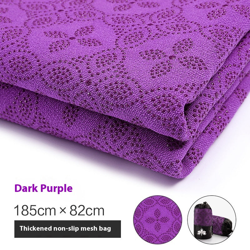 Home Anti Slip Particle Sweat Absorbing Yoga Towel