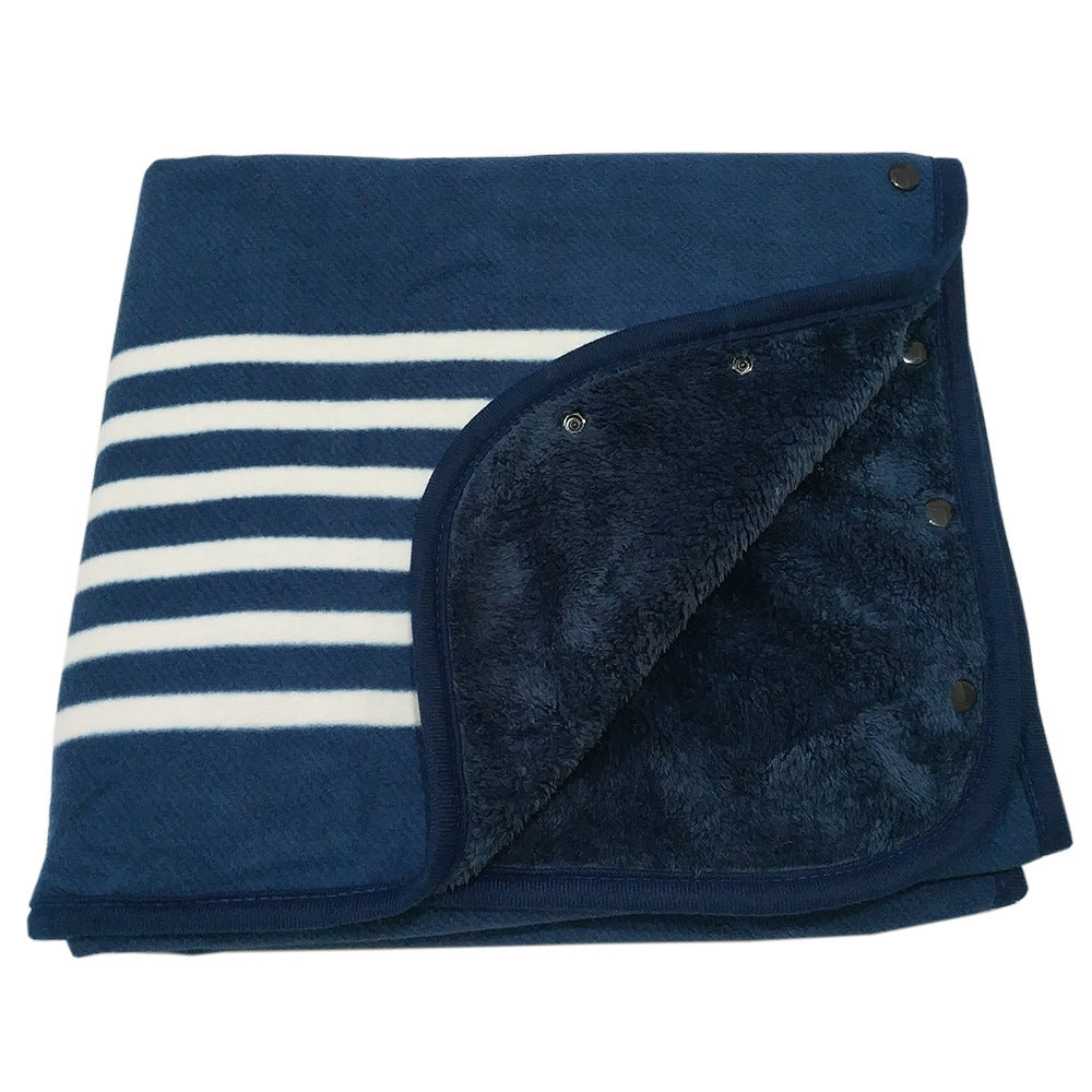 Polar fleece lamb velvet lazy blanket