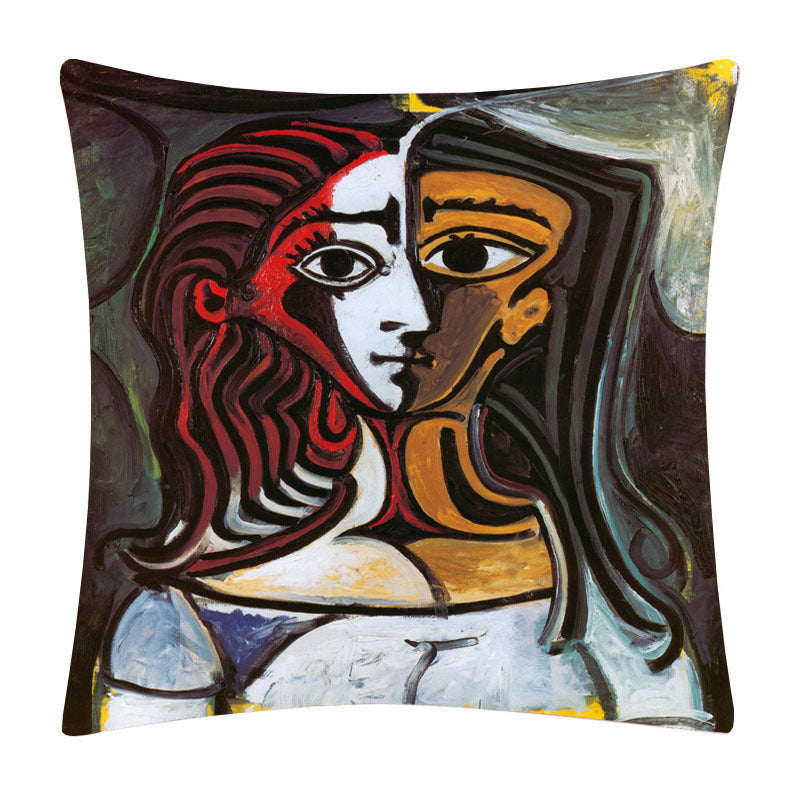 Painted cartoon pillowcase