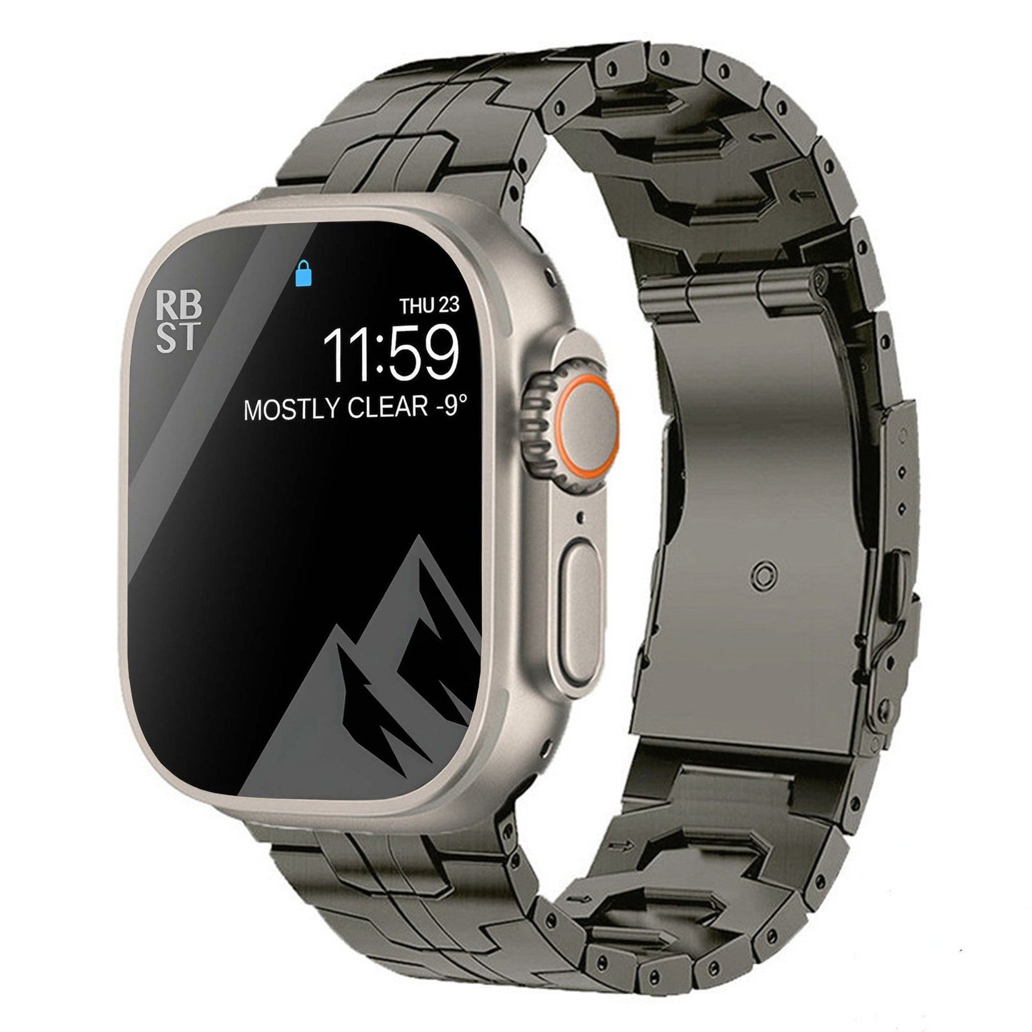 Suitable For Titanium Alloy Watch Strap Iron Man Safety Catch Titanium Band Metal Strap